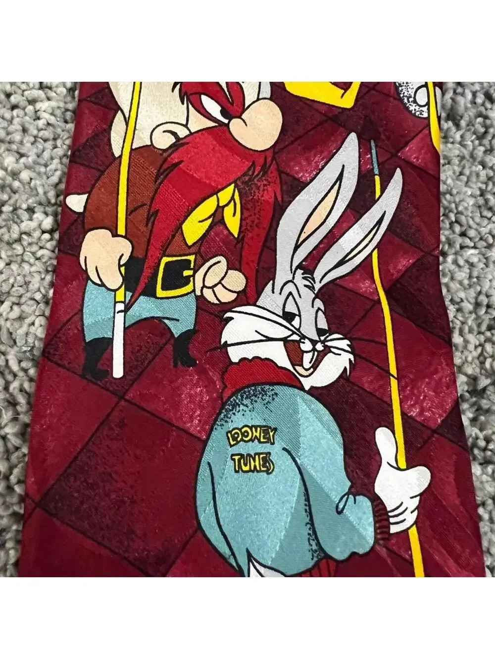Looney Tunes Bugs Bunny Yosemite Sam Tie NWT